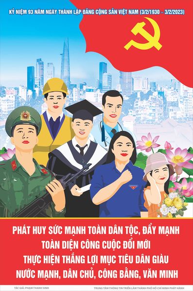 Chào mừng 93 năm Ngày Thành lập Đảng Cộng sản Việt Nam (03/02/1930-03/02/2023)